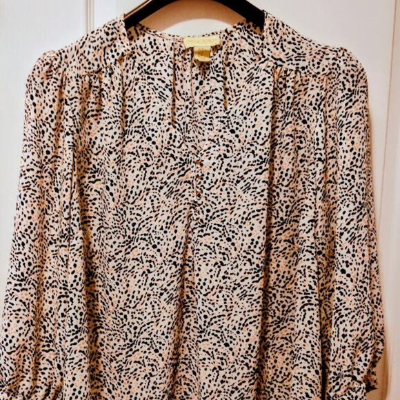 Animal Print Cynthia Rowley 1X blouse - Picture 1 of 6